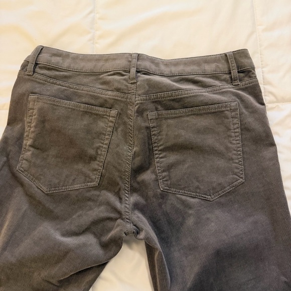 LOFT Women's Corduroy Straight Leg Jeans - Gray - Picture 6 of 9